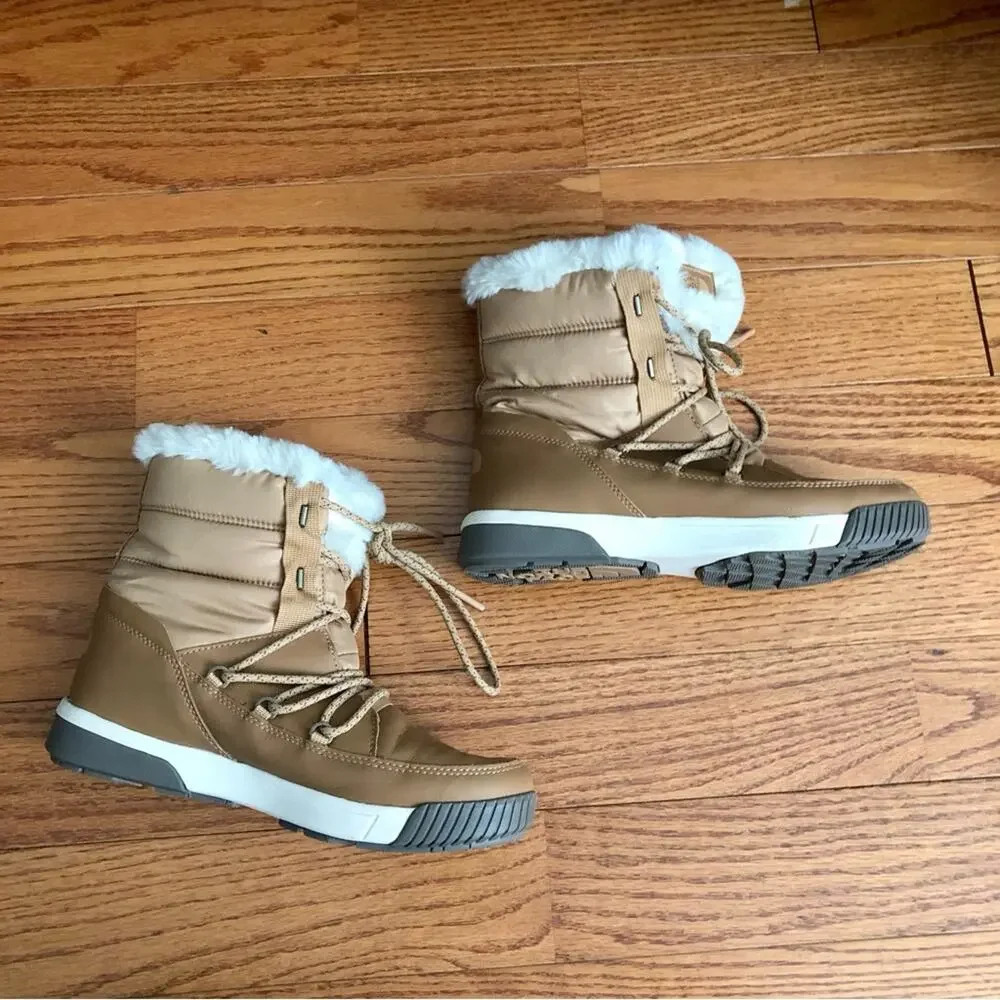The North Face Sierra Luxe Waterproof Almond Butter/Falcon Brown Women’s Size 8